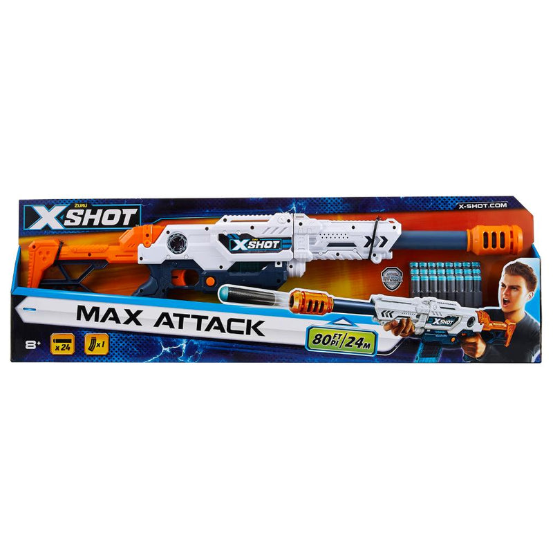 X Shot Max Attack Lanza Dardos Grande Con Cargador